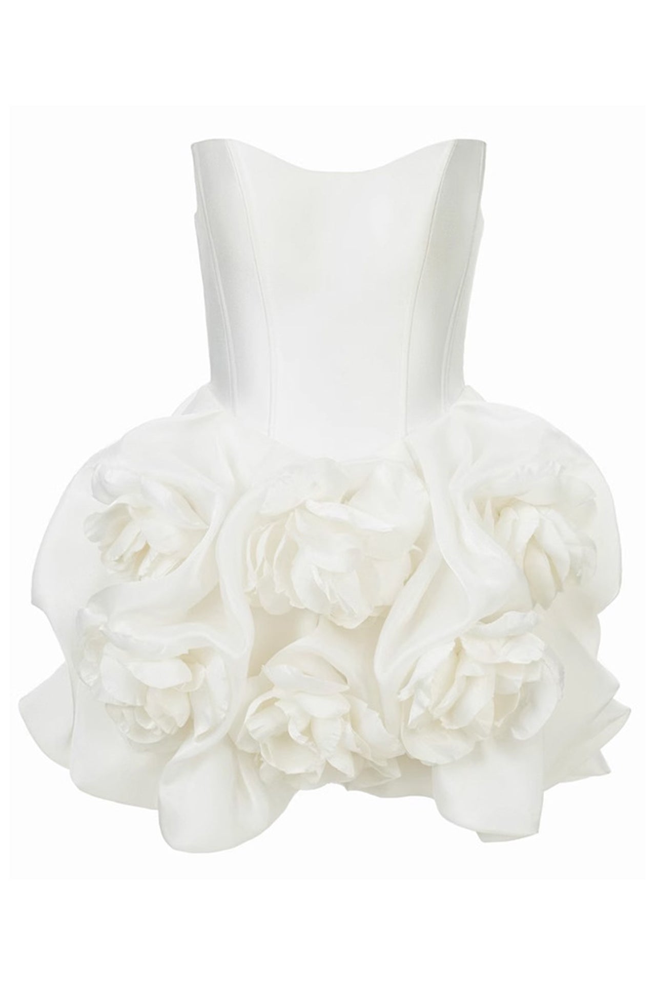 Ophelia White Flower Mini Dress