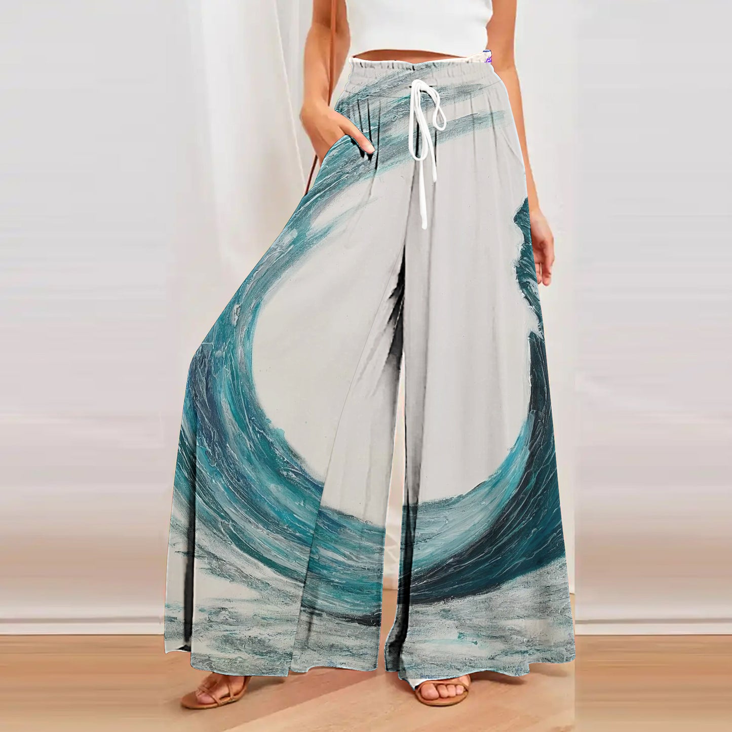 Women's Loose Printed Trousers