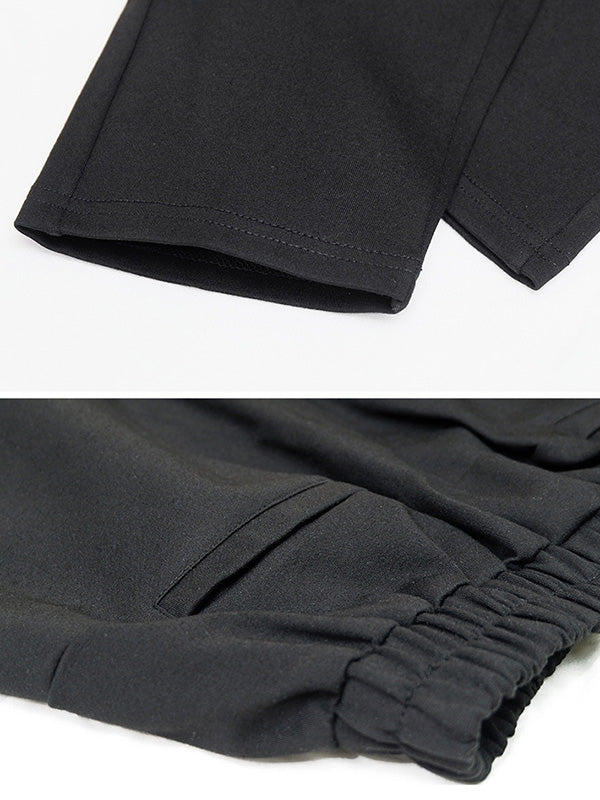 Casual Loose Split-Joint Solid Color High-Waisted Harem Pants