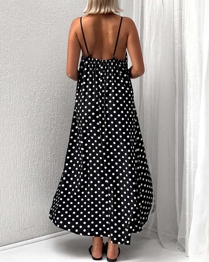 Leisure Wave Point Sling Dress