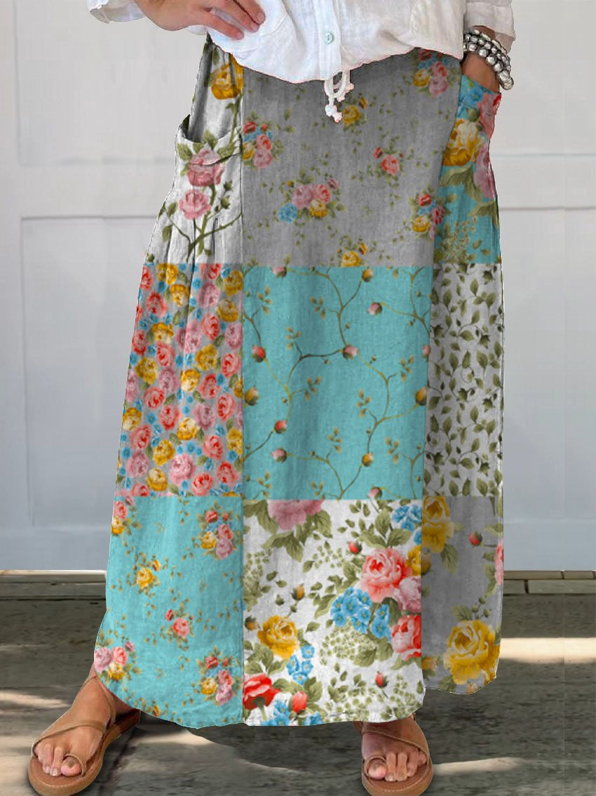 Women's Printed Vintage Skirt