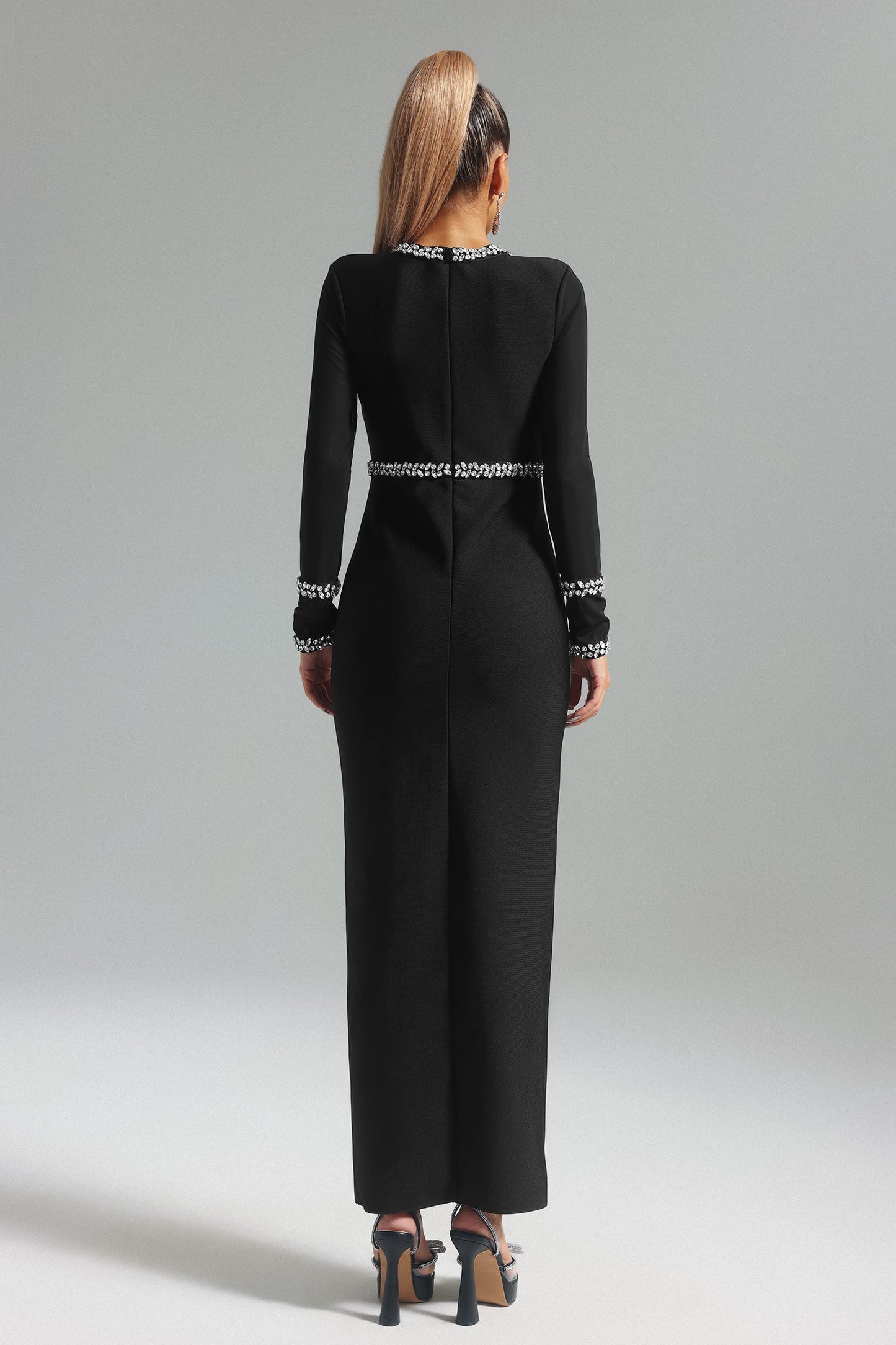 Jena Diamante Midi Bandage Dress