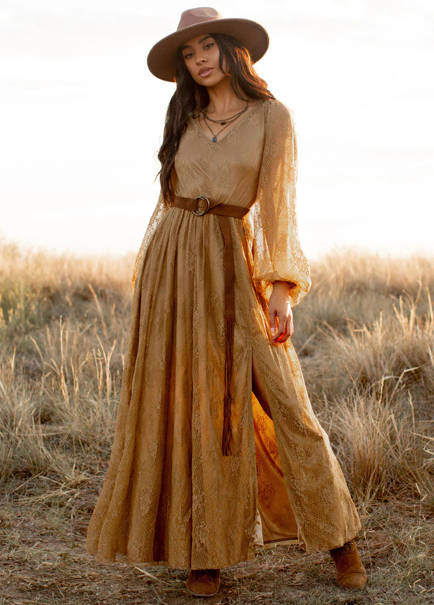 Women Vertical Ruffle Maxi Dress