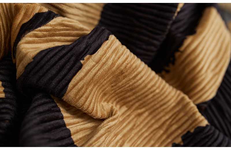 Vintage Plaid Long Sleeve Midi Dress