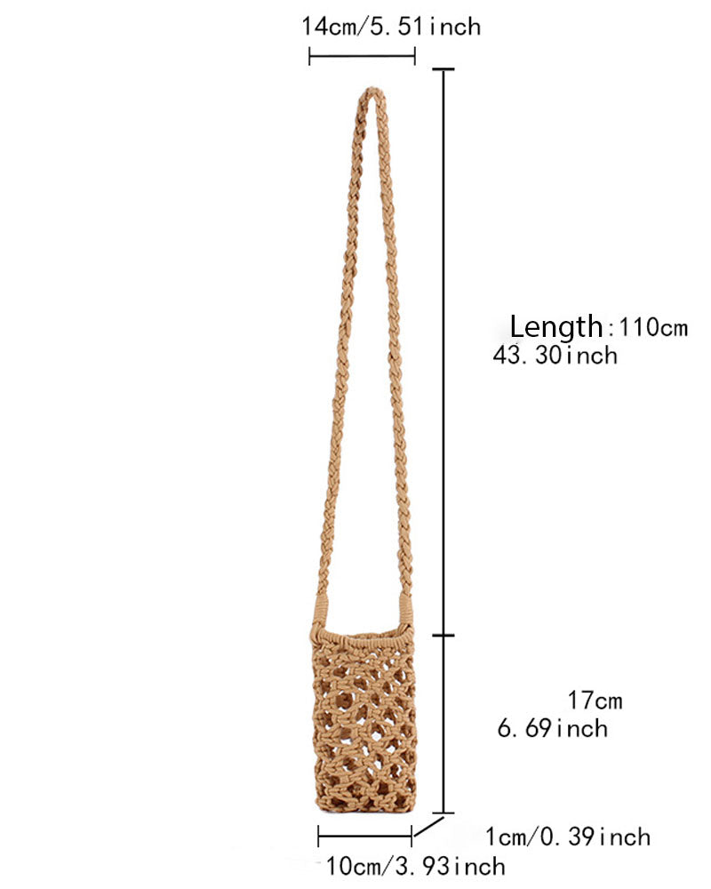 Fashion All-match Popular Woven Shoulder Bag