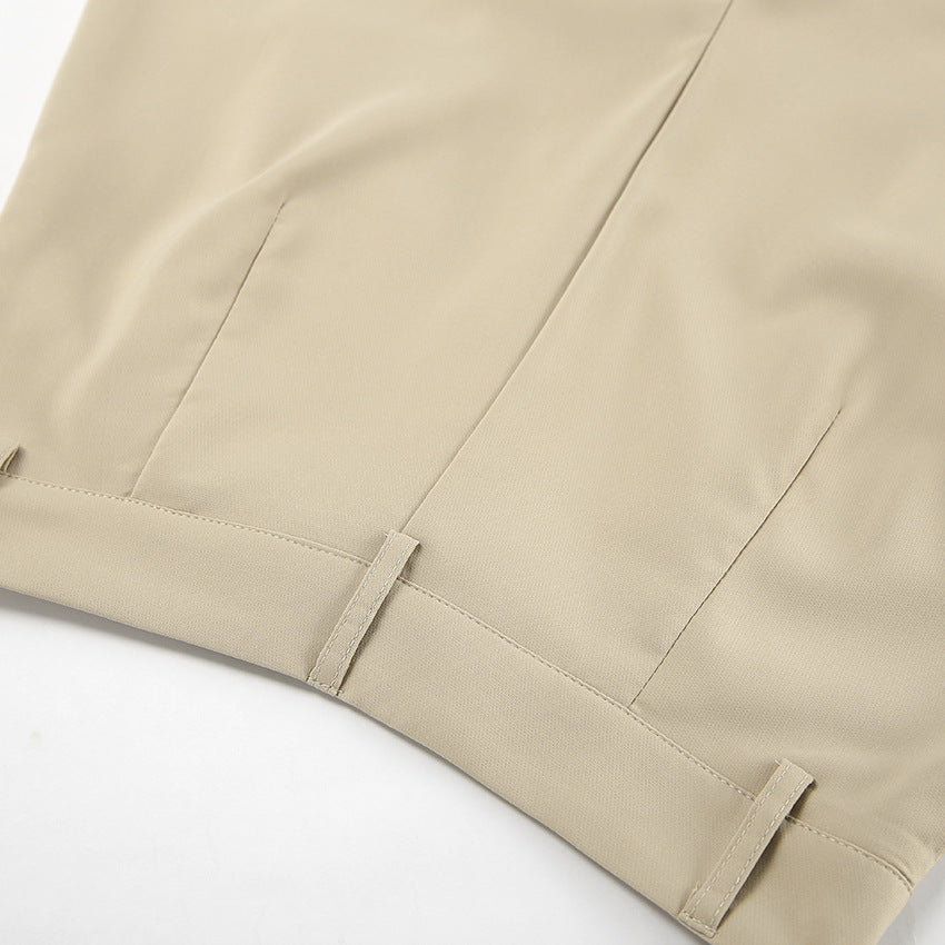 Sleeveless V-neck halterneck two-piece set