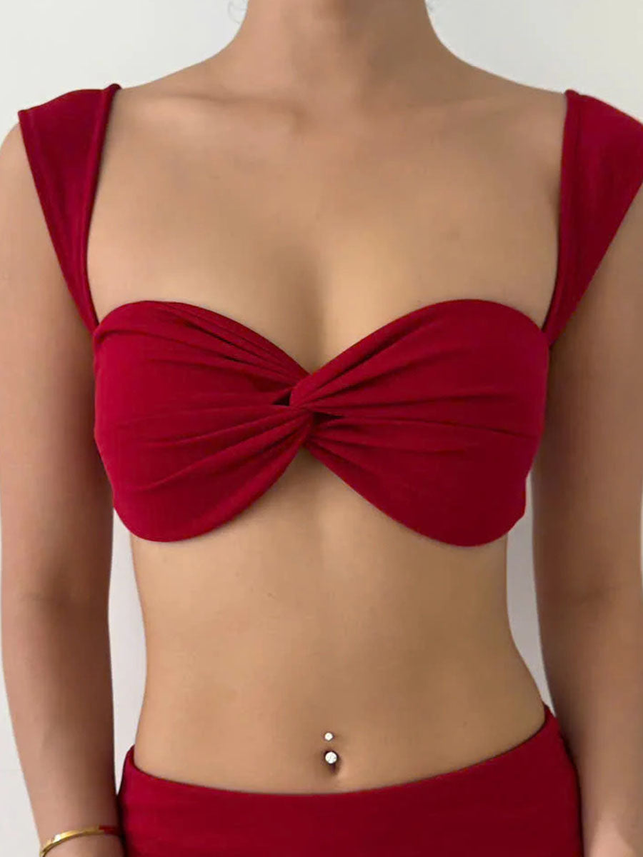 Vacation mermaid skirt two-piece set