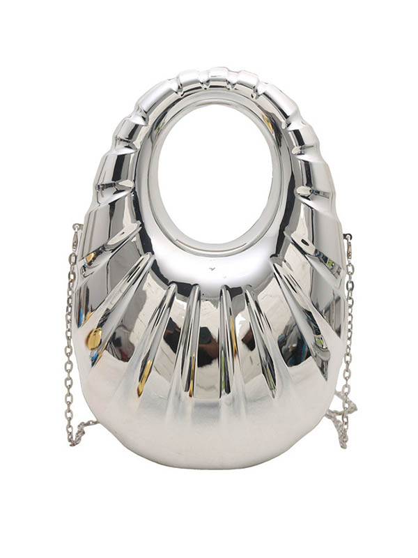 Chains Geometric Zipper Crossbody Bags Handbags