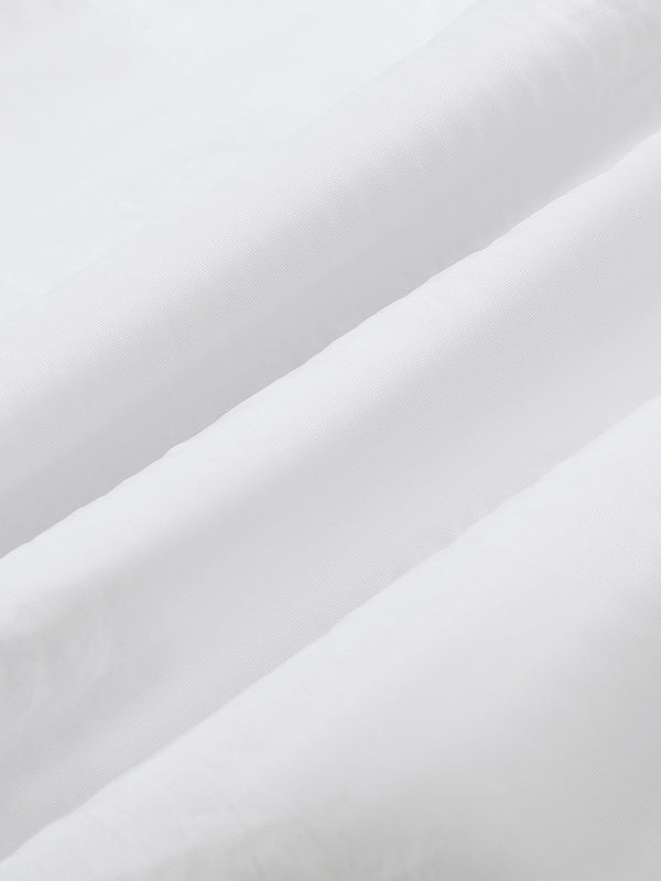 Loose Wide Leg Drawstring Pockets Solid Color Pants Trousers