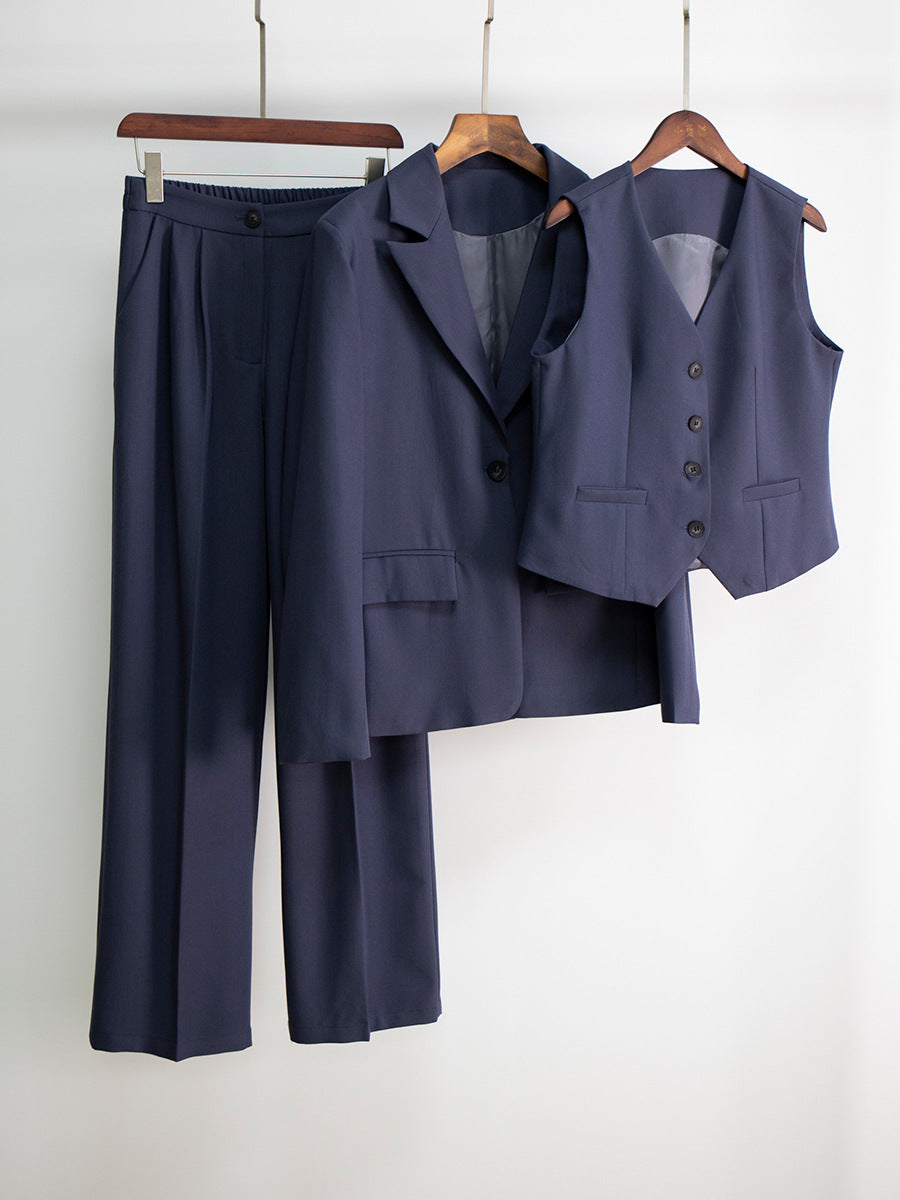 Casual Suit and Trousers Three Piece Set