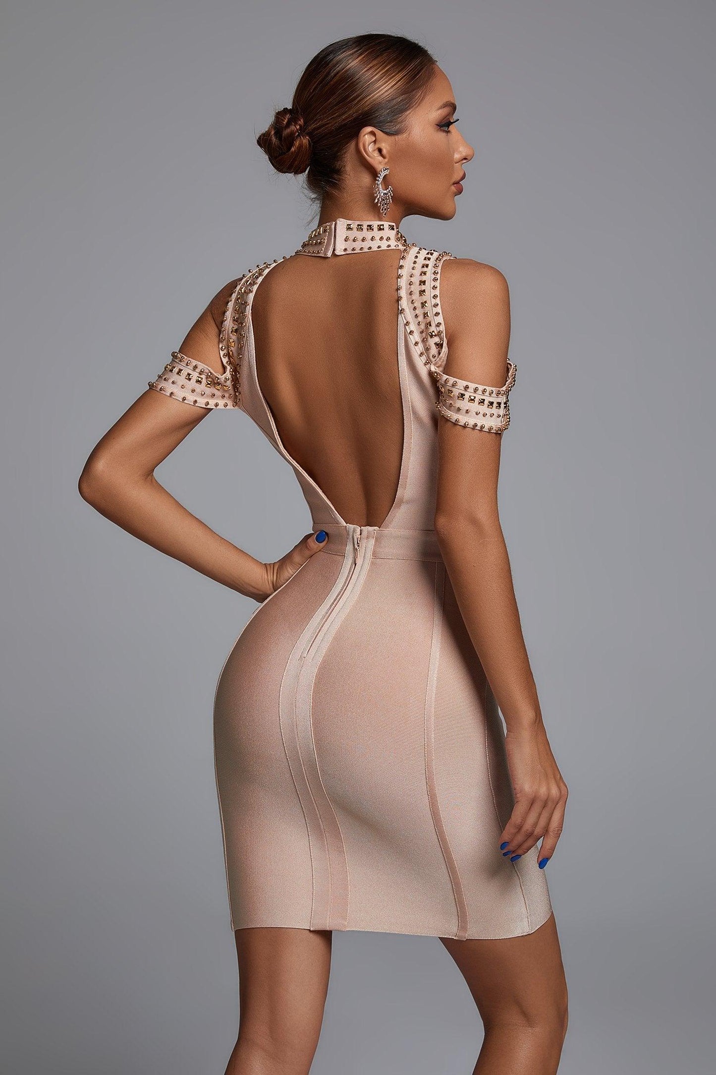 Carina Shoulder Cutout Bandage Dress