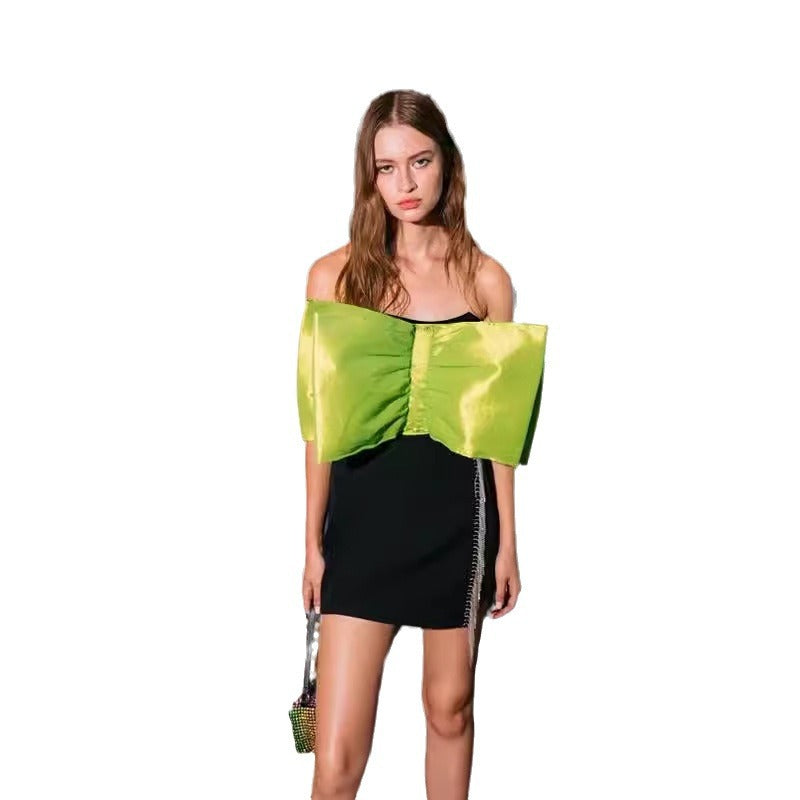Bandage Evening Dress Bow Party Chic Sweet And Spicy Dresses