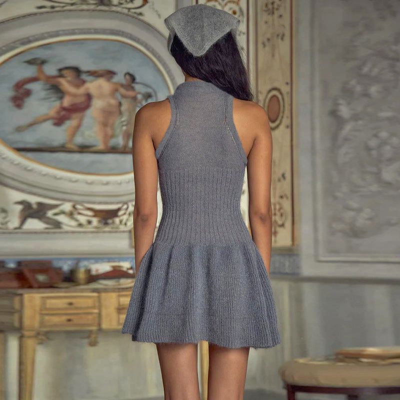 2025 Spring/Summer Sleeveless Wool Dress