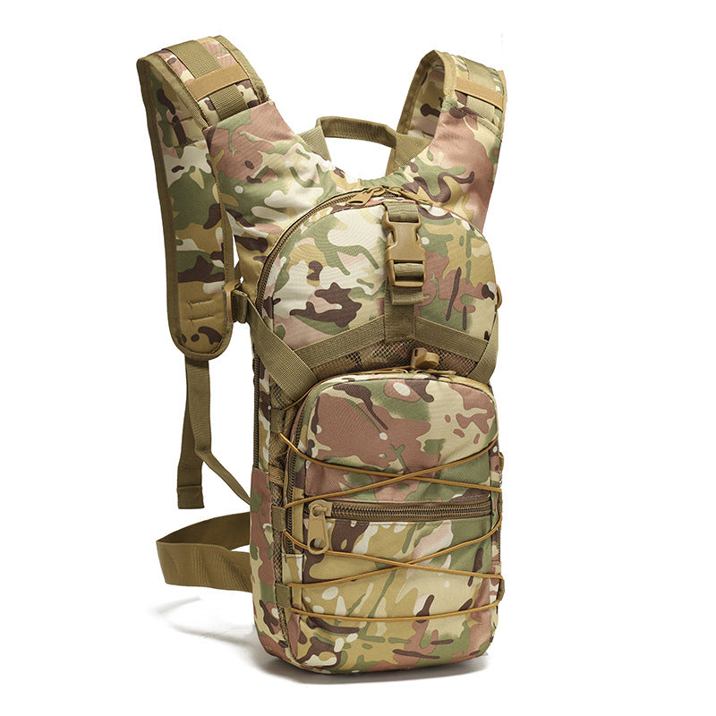 Outdoor cycling bag, camouflage waterproof Oxford cloth small backpack women's bag outdoor portable tactical backpack