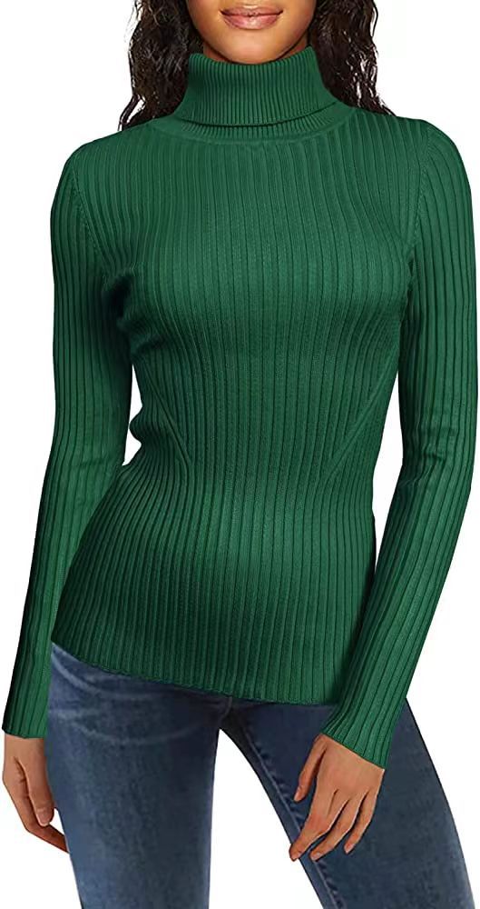 Women's turtleneck rib autumn and winter undershirt all-matching slim fit thermal head cover sweater