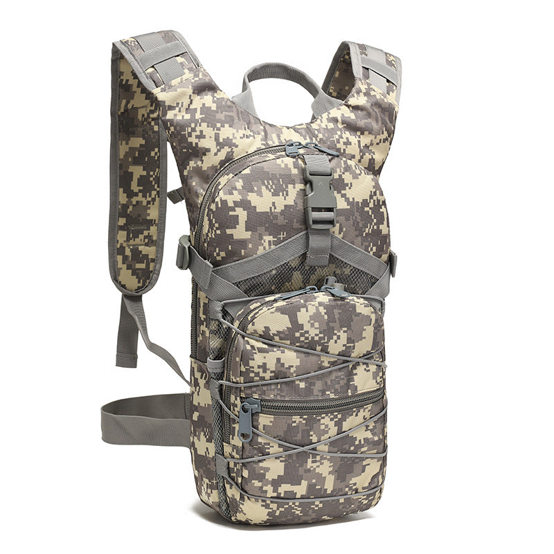 Outdoor cycling bag, camouflage waterproof Oxford cloth small backpack women's bag outdoor portable tactical backpack