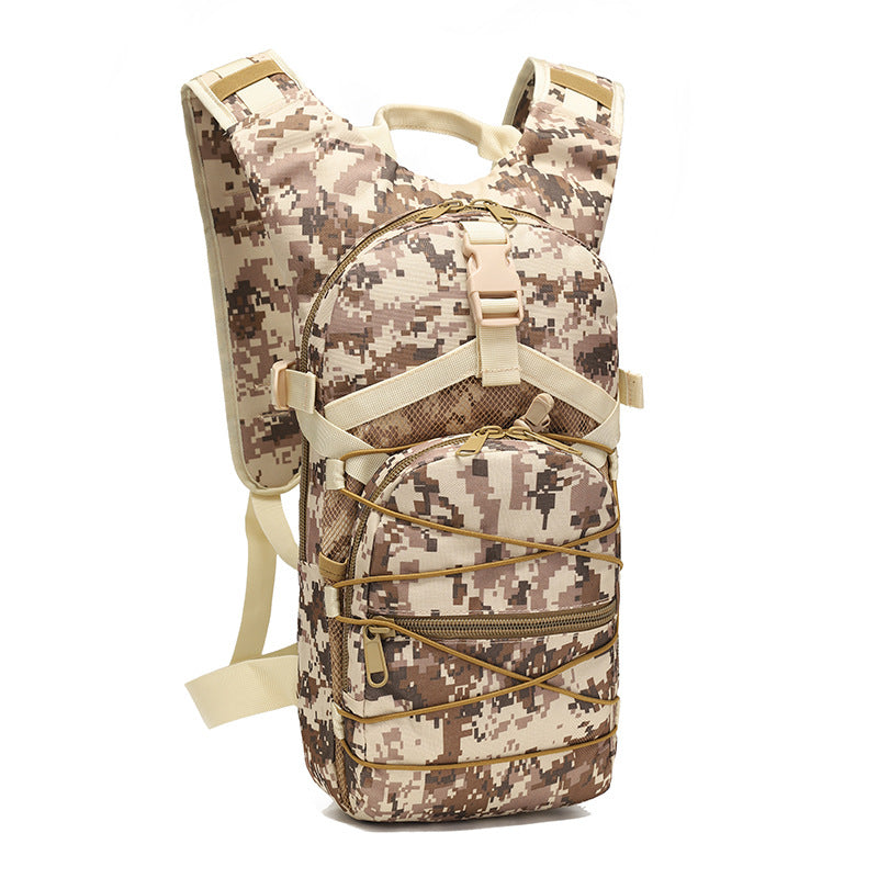 Outdoor cycling bag, camouflage waterproof Oxford cloth small backpack women's bag outdoor portable tactical backpack
