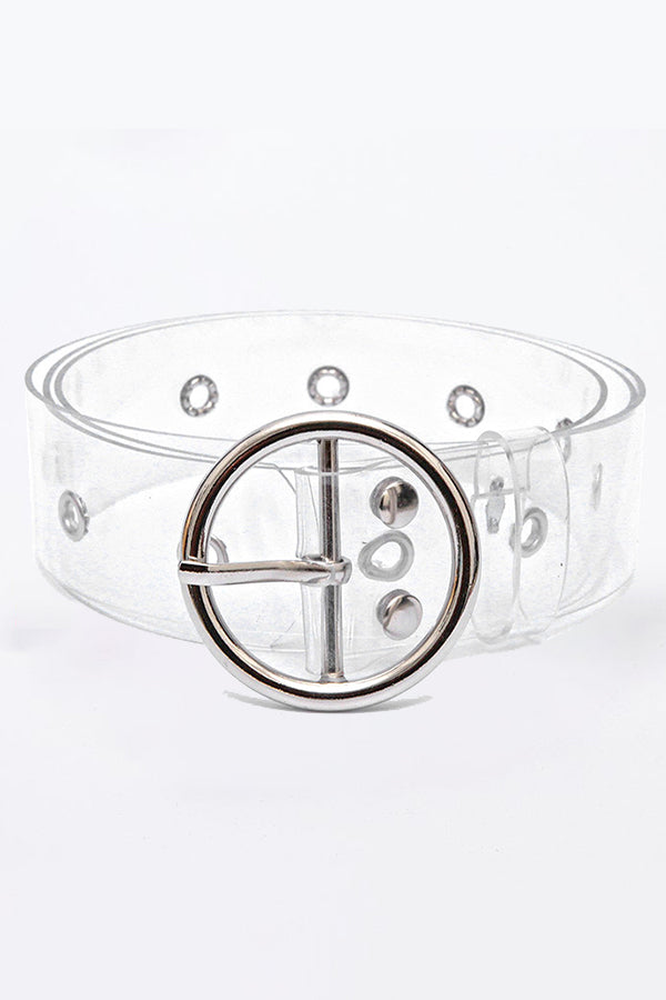 Casual Versatile Solid perforated Belt