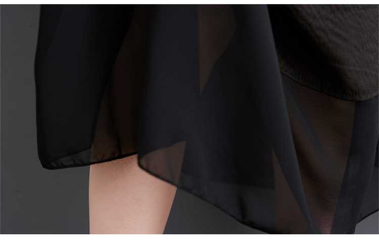 Vintage Literary Irregular Short Sleeve Midi Dress