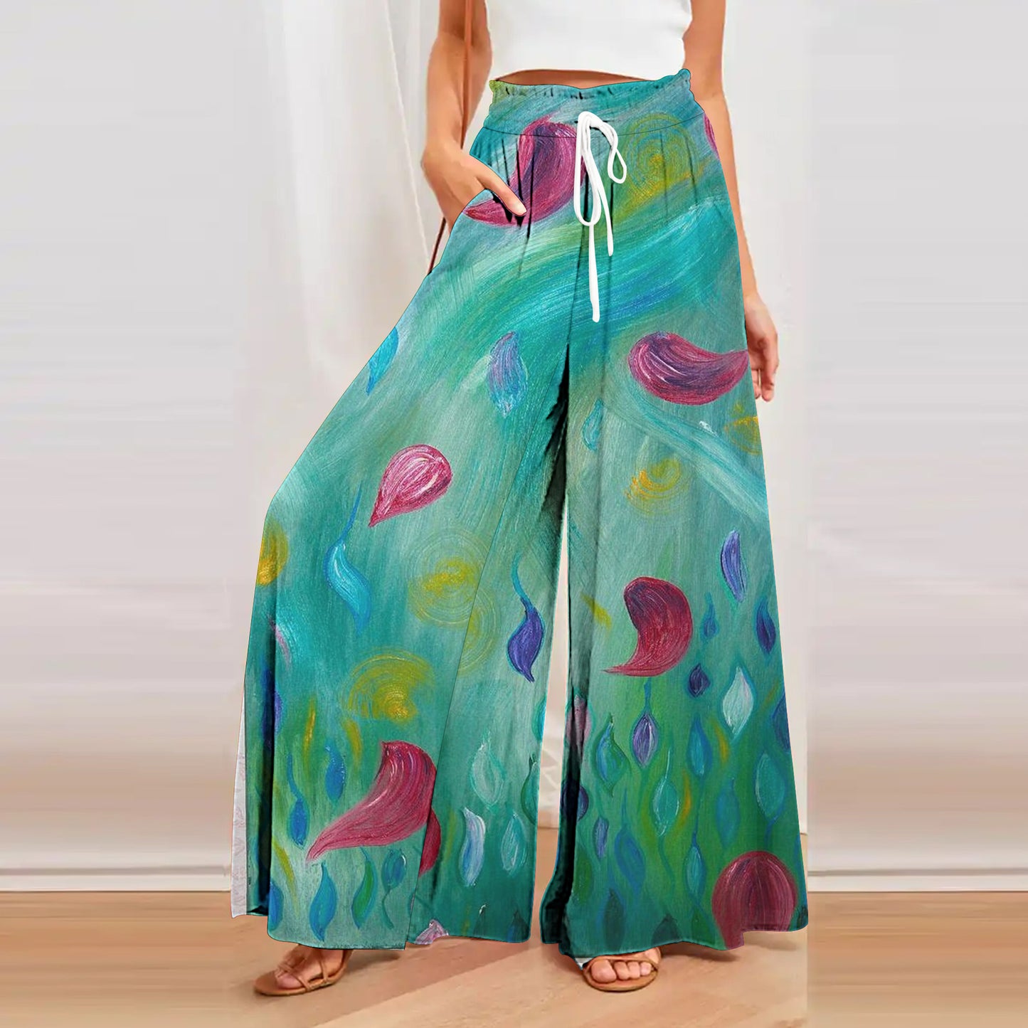 Women's Loose Printed Trousers