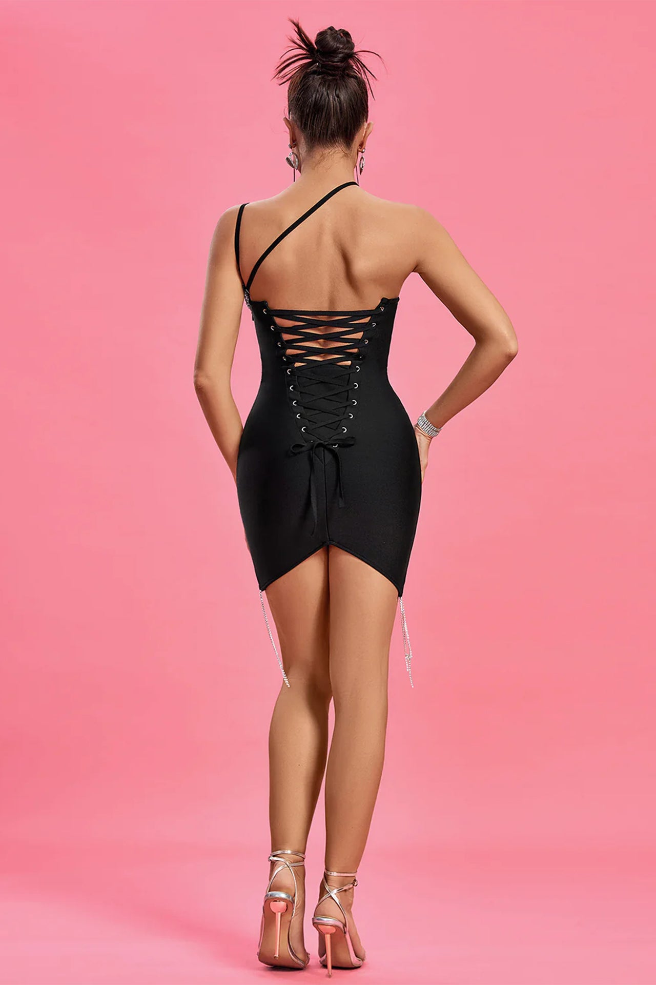 Gemma Ornamental Flower Mini Bandage Dress