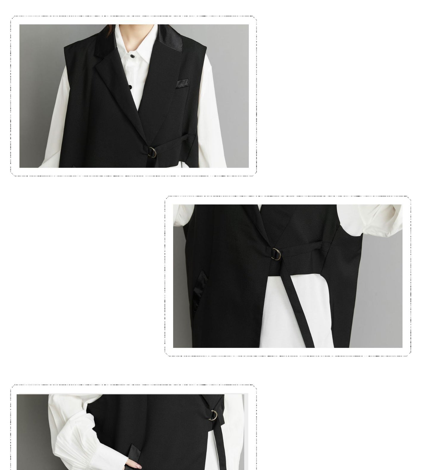 Personalized Black Sleeveless Vest