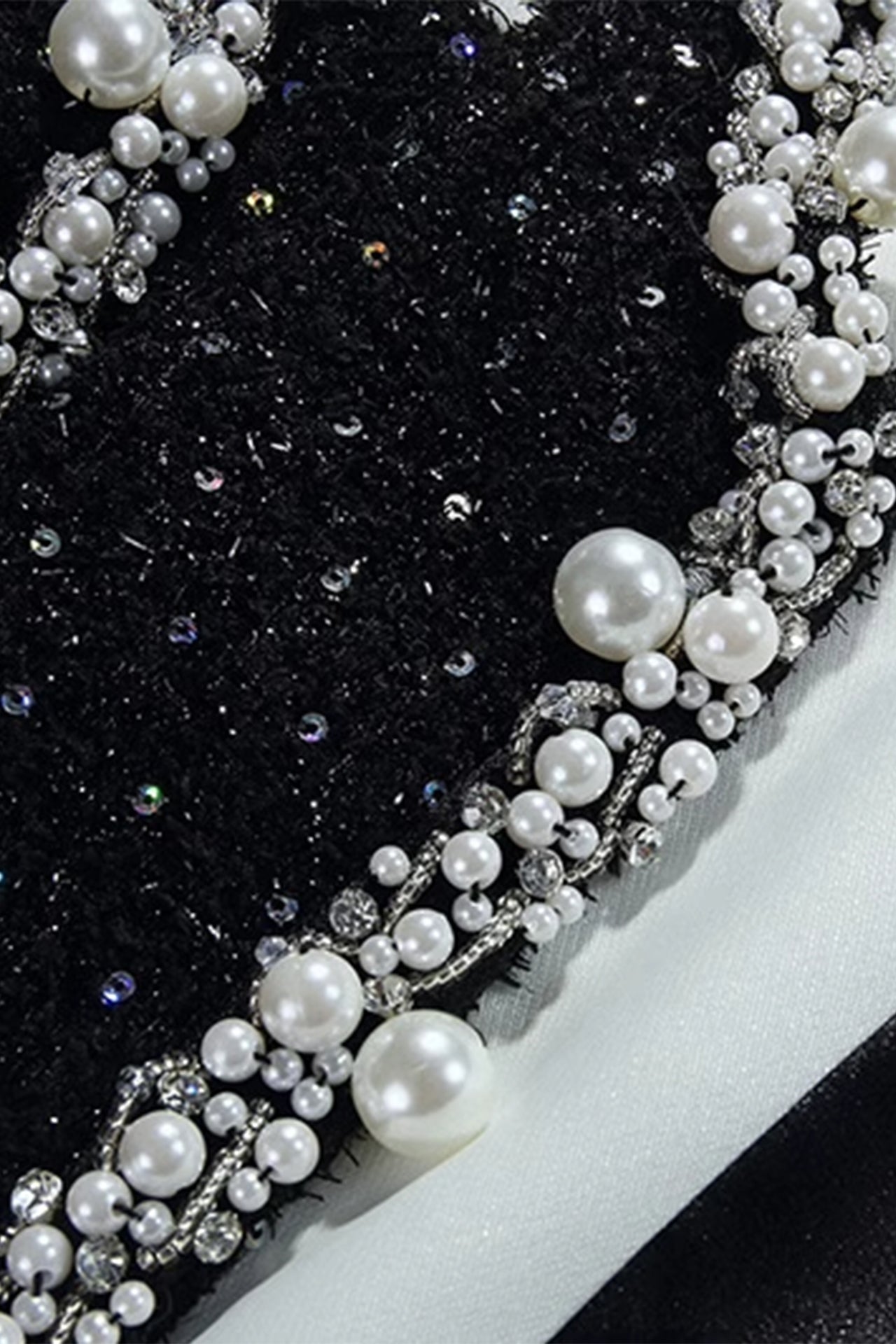 Hazel A-Line Beadwork Mini Dress