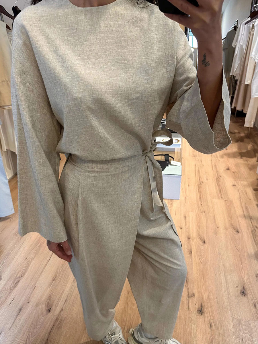 Irregular strap casual two-piece set