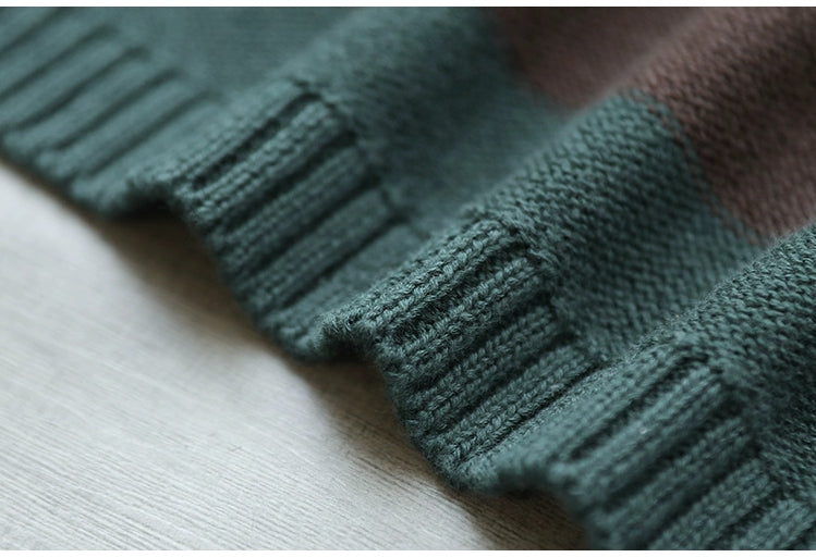 Casual Striped Round Neck Sweater