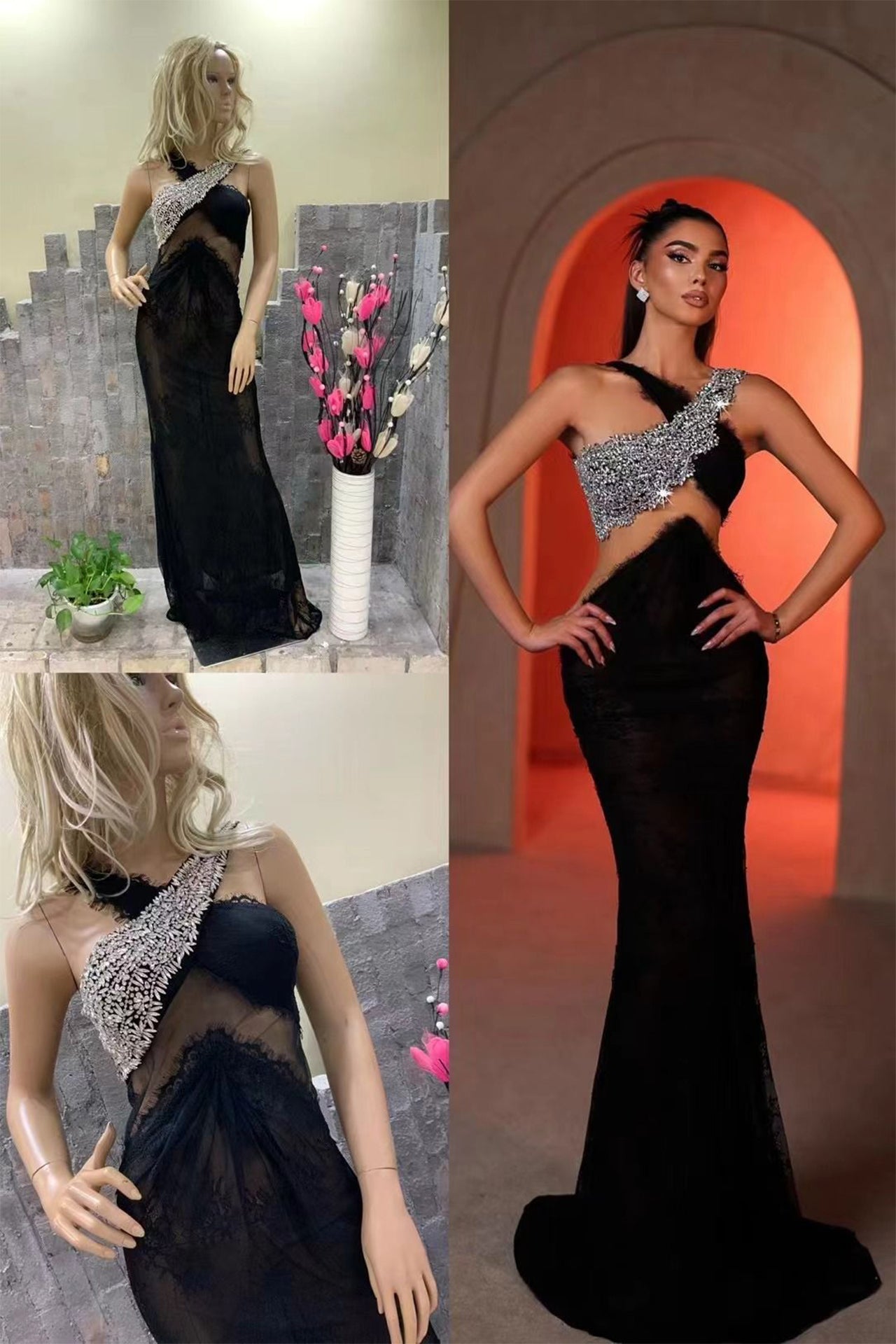 Natalia Mesh Maxi Dress