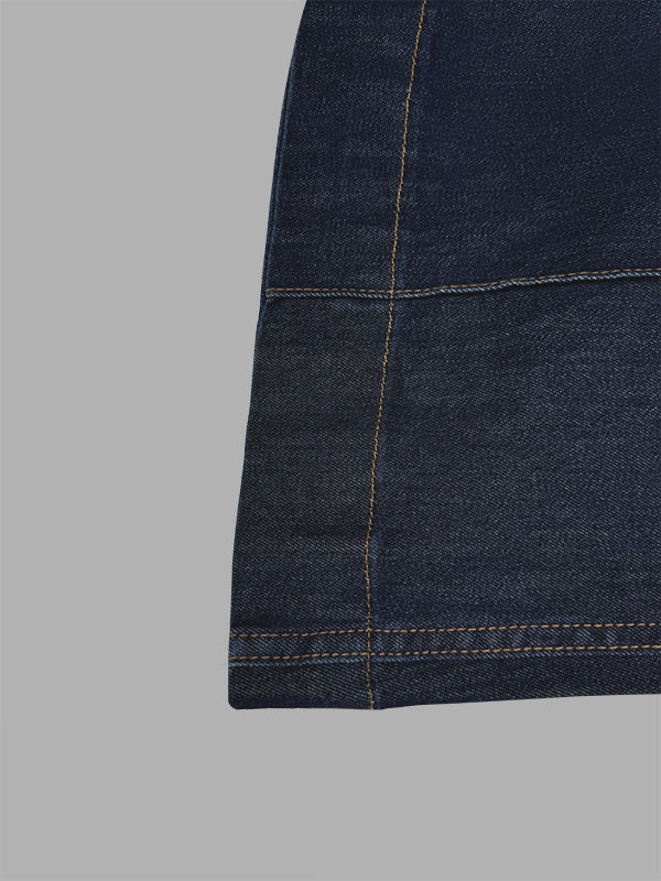 Flared High Waisted Split-Joint Jean Pants Bottoms