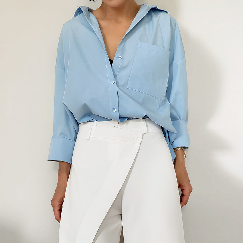 Casual White Patchwork Style Wide-leg Pants
