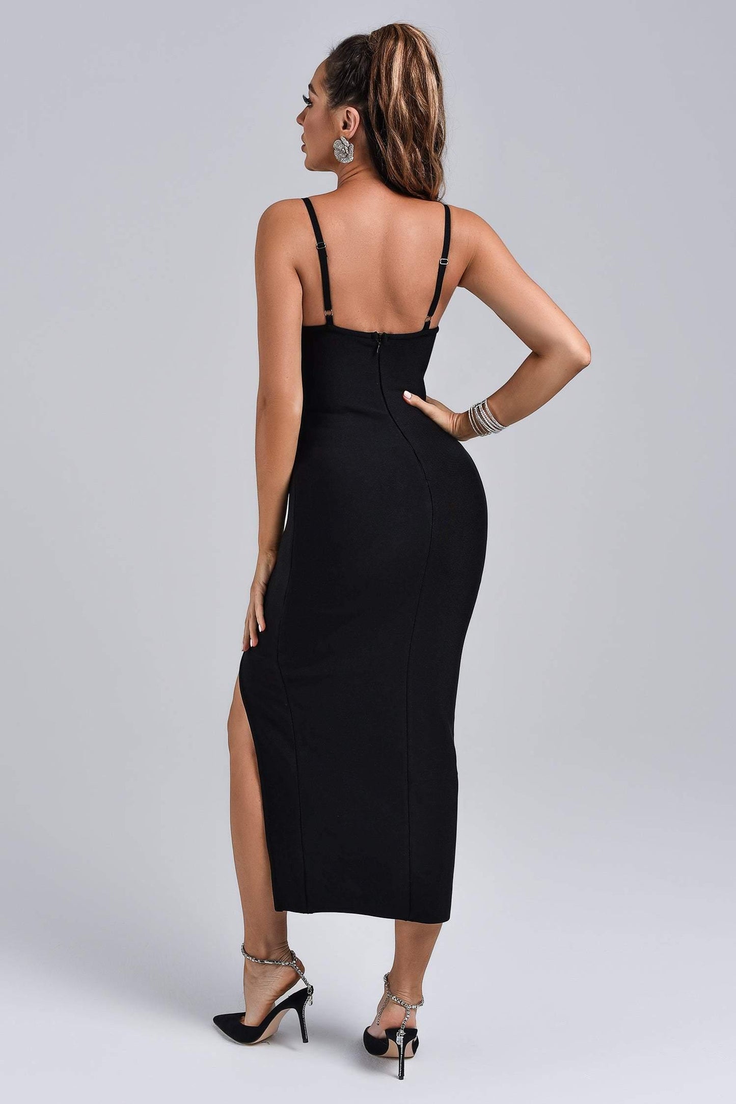 Barbie Diamonate Midi Bandage Dress