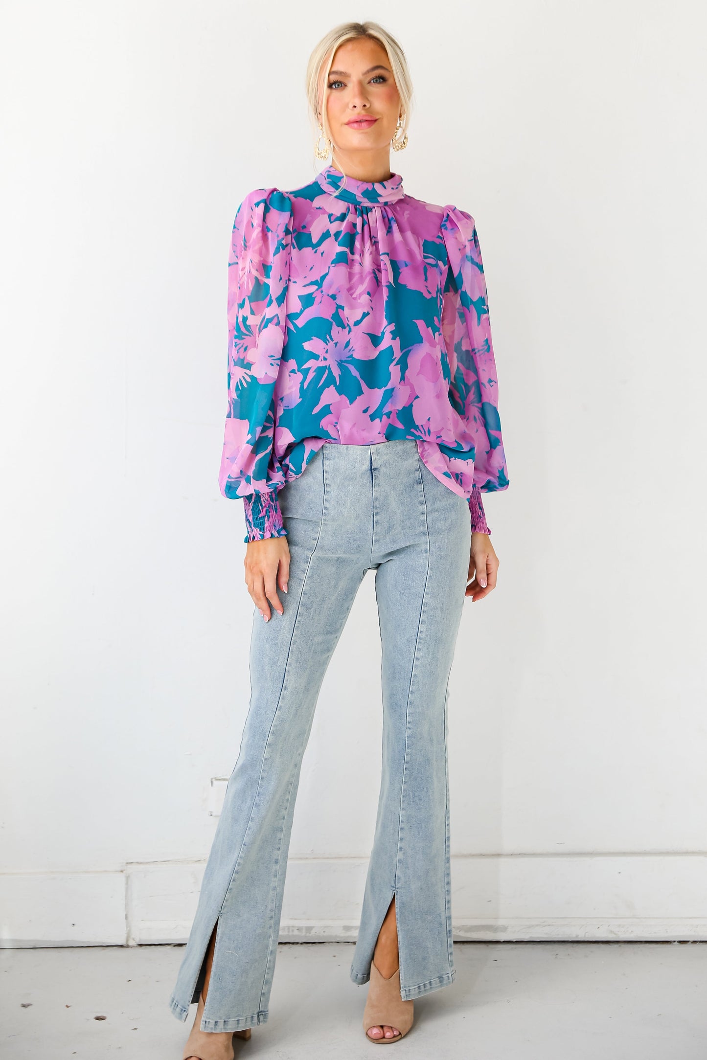 FINAL SALE - Skilled Sweetie Light Wash Flare Jeans