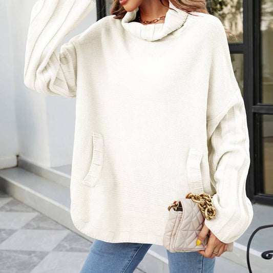 Pocket Regular Long Sleeve Women's Sweater