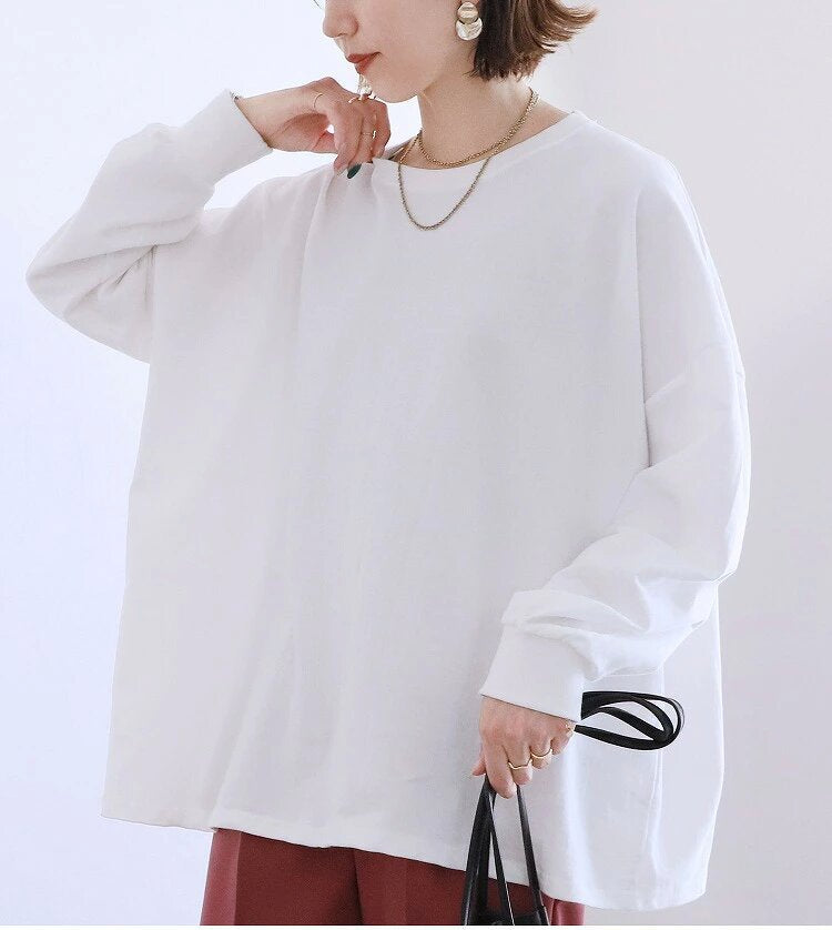 Casual Cotton Long Sleeve Sweatshirt