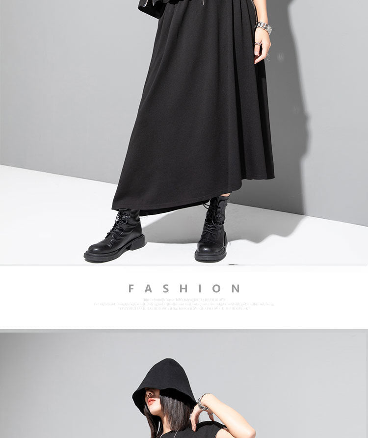 Dark Style Sleeveless Zipper T-shirt