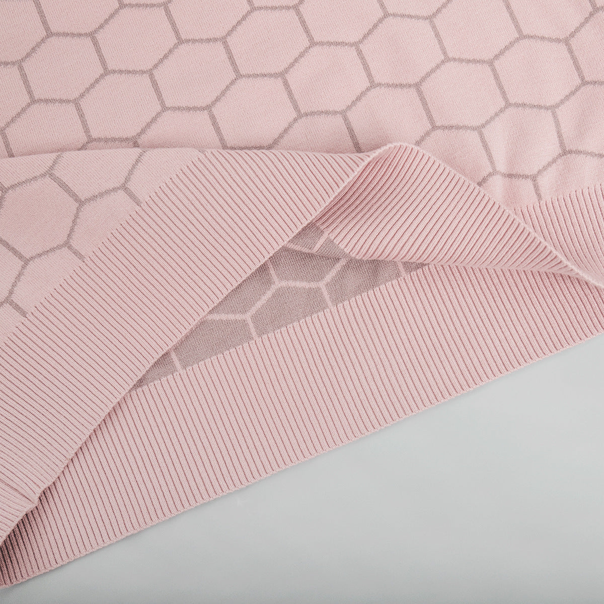 Round neck honey sweater autumn and winter loose plaid pullover round neck knitted women's top