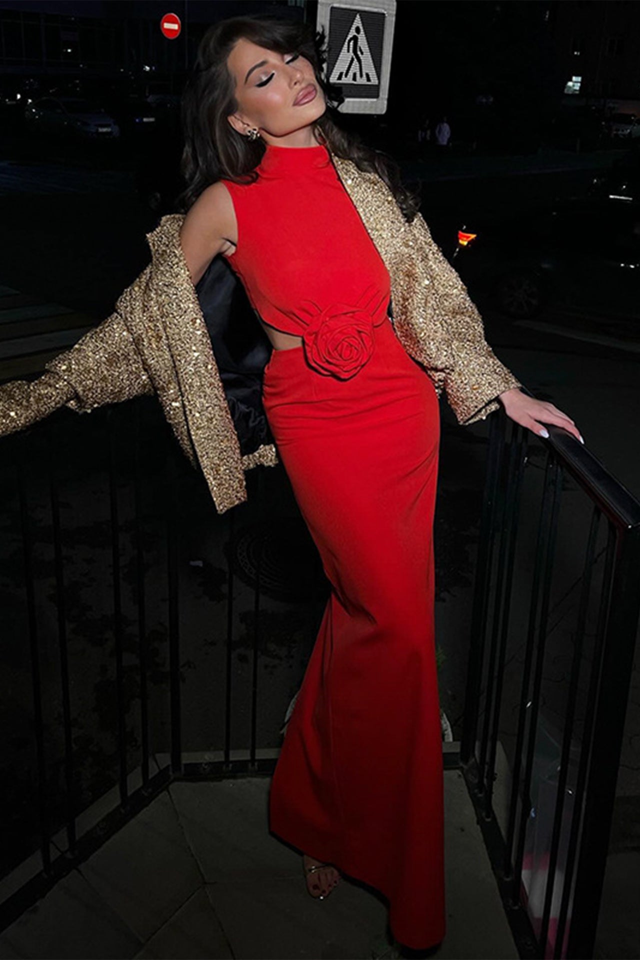 Davina Cut-Out Maxi Dress