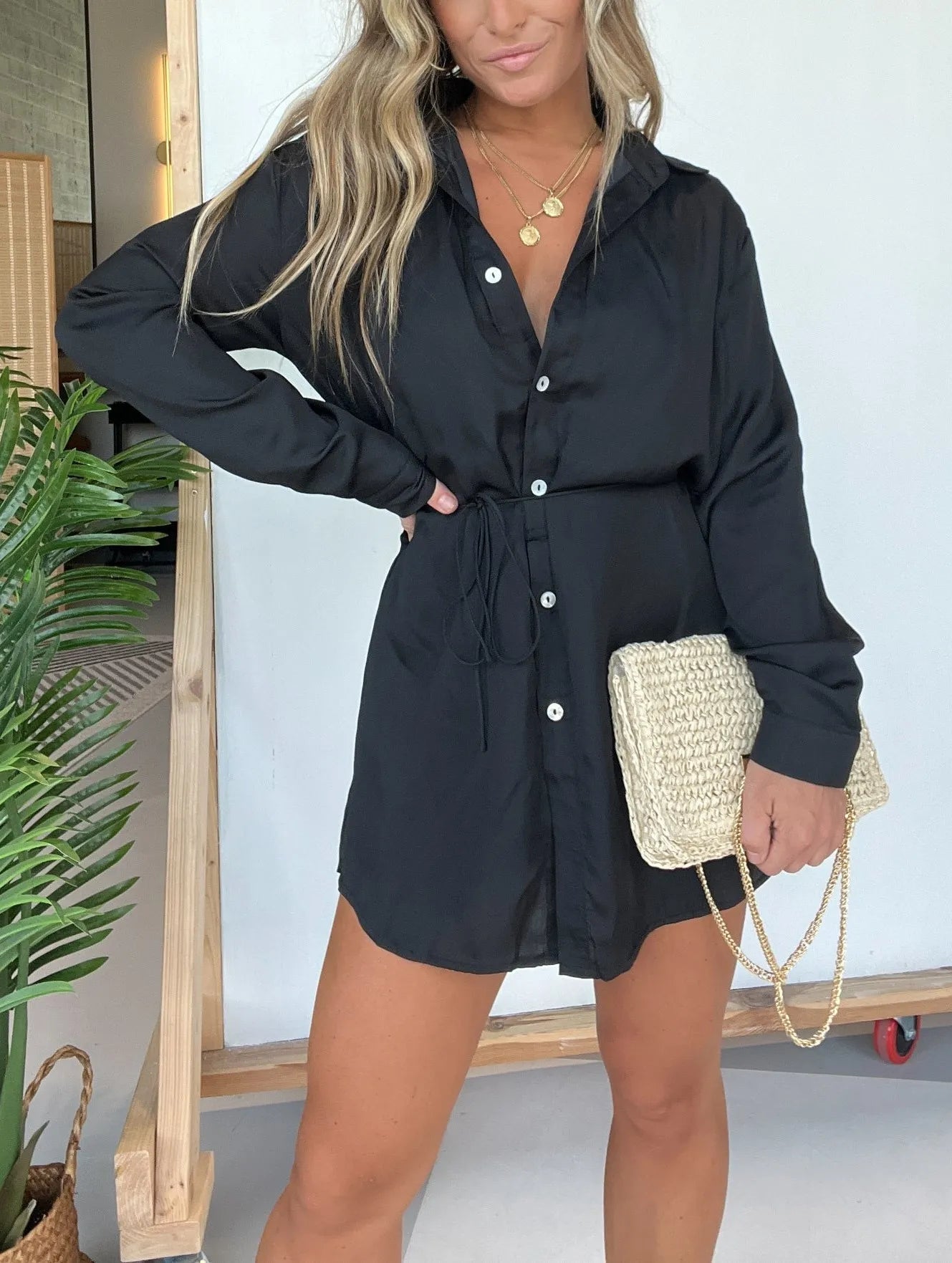2024 New Satin Covered Nights Romper Dress Set (Buy 2 Free Shipping)