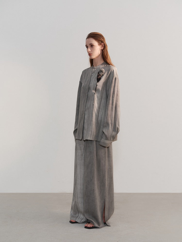 Lazy Style Solid Color Long Sleeve Top