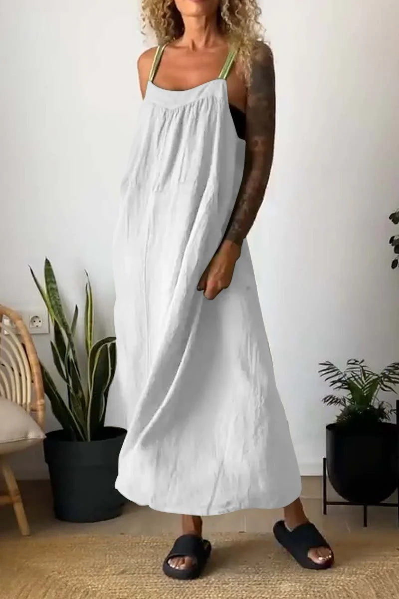 Casual Cotton Sleeveless Dress