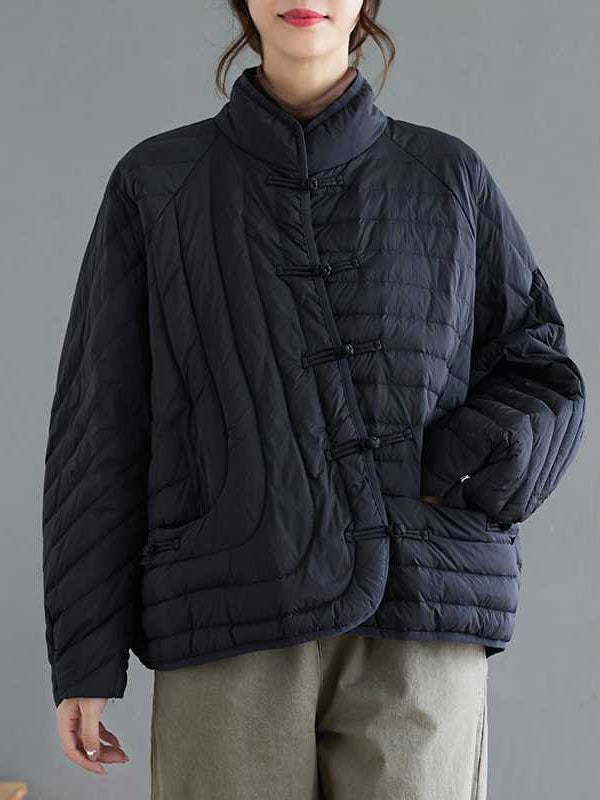 Lightweight Solid Color Cotton Outerwear