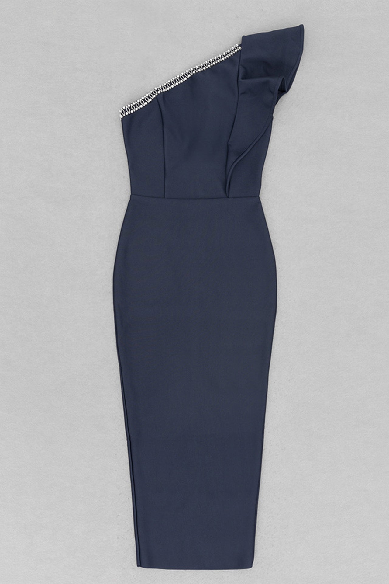 Isla One Shoulder Ruffled Midi Dress