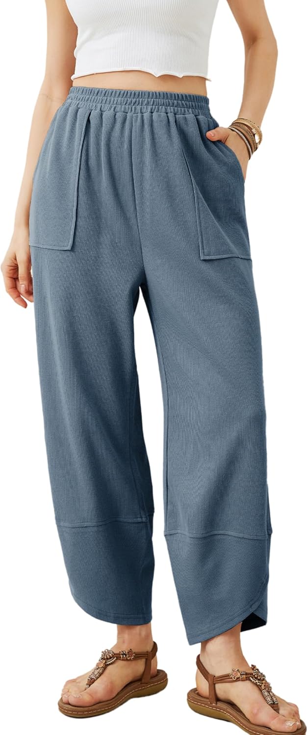 🙌Women's Baggy Wide Leg Casual Elastic Harem Pants (Buy 2 Free Shipping)