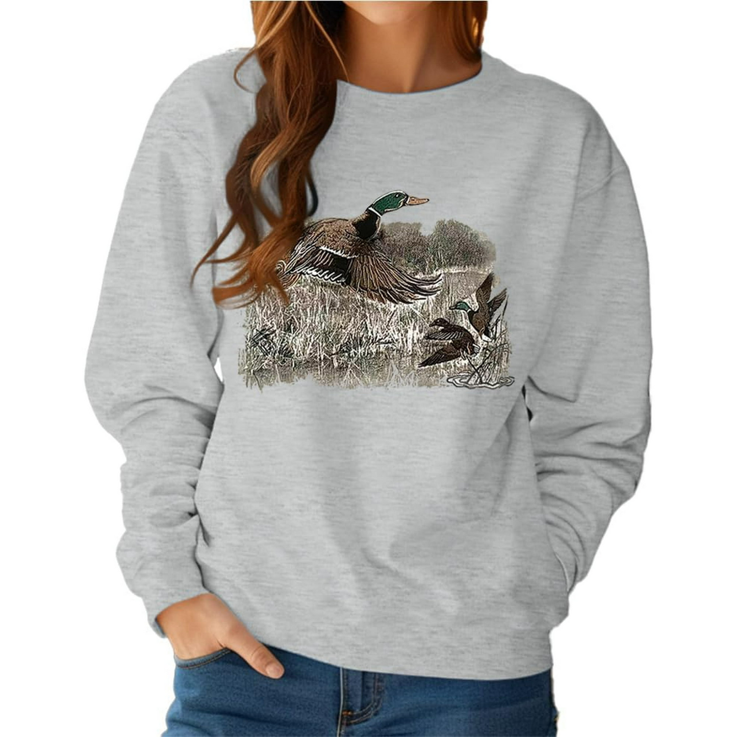 🦆Women's Vintage Mallard Duck Sweatshirt(Buy 2 Free Shipping)