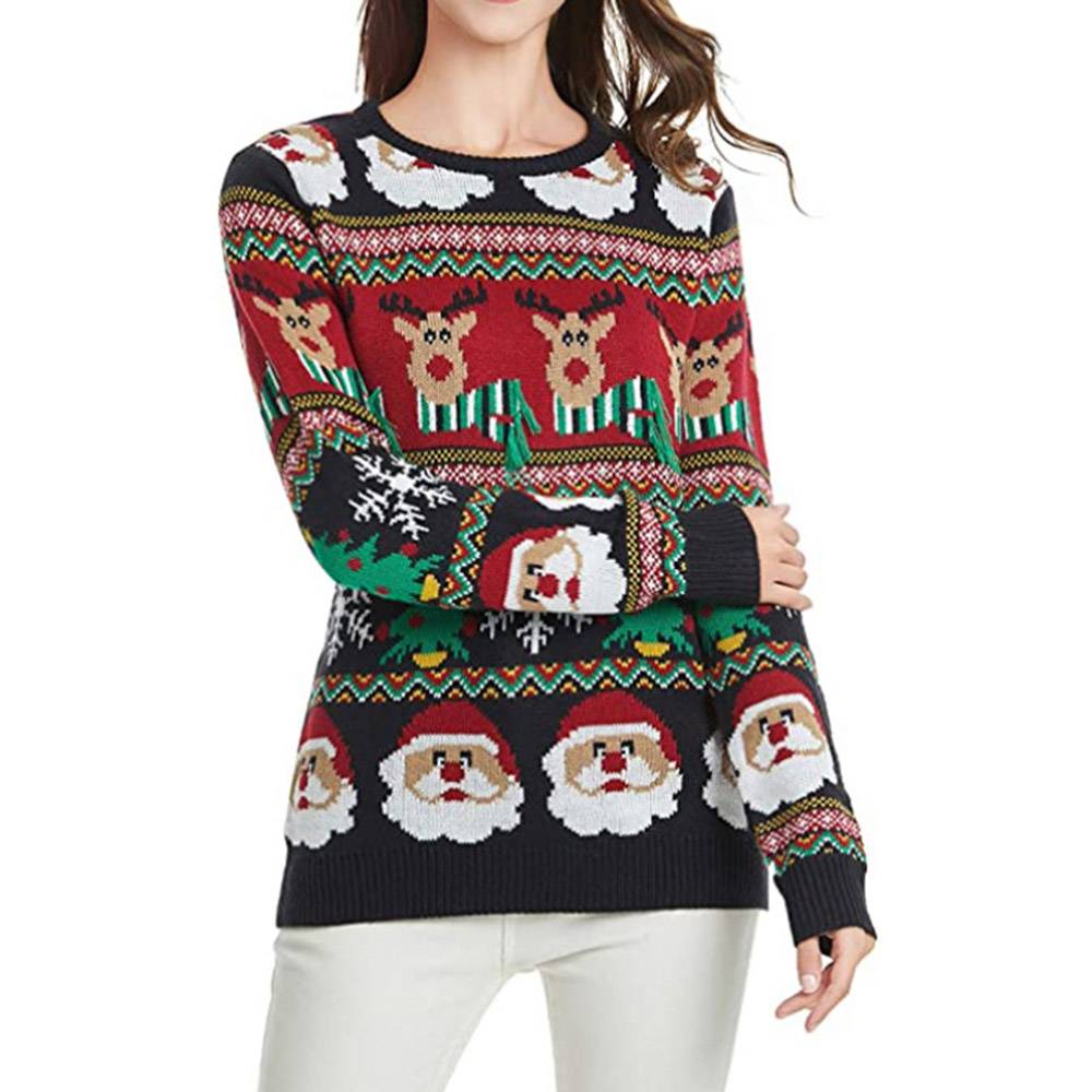 Merry Christmas Sweater | Mid-Length Women's Sweater