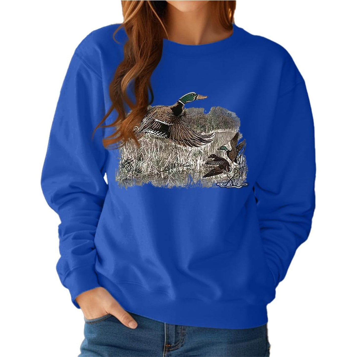 🦆Women's Vintage Mallard Duck Sweatshirt(Buy 2 Free Shipping)