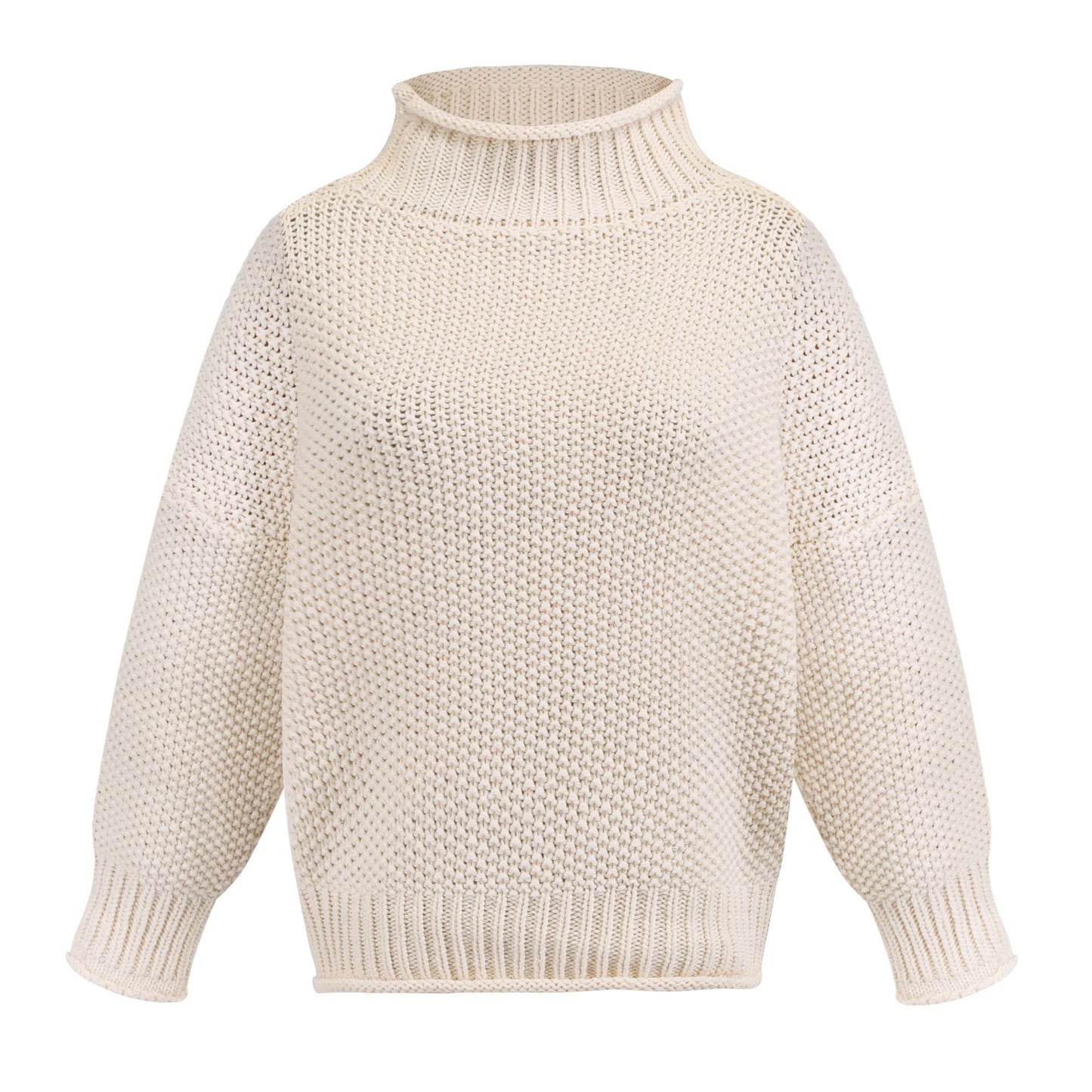 Autumn Winter sweater women's clothing thick thread turtleneck pullover women