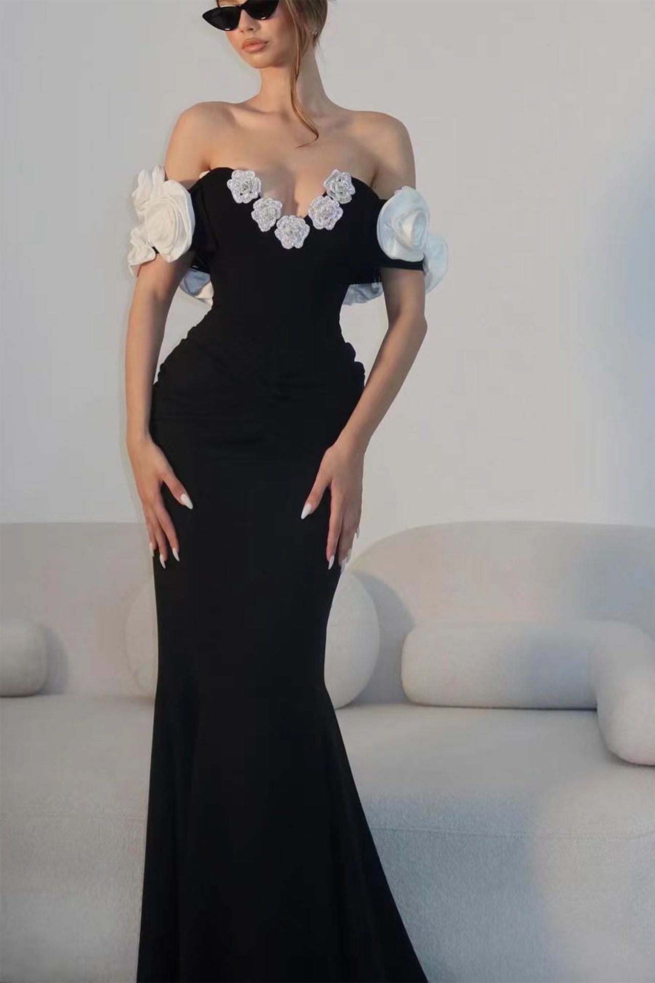 Nova Off Shoulder Maxi Dress